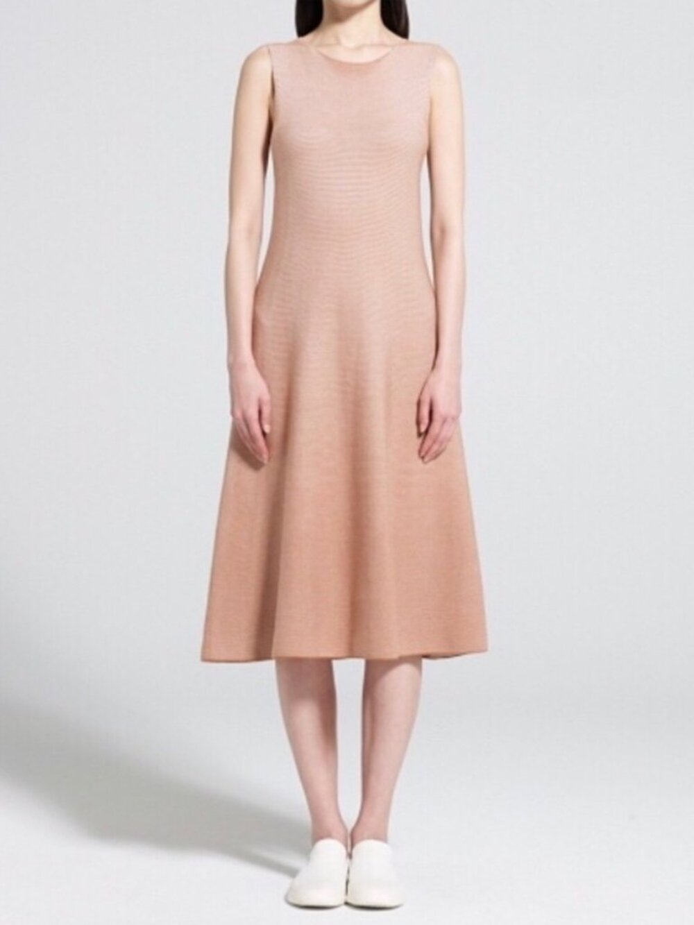 Uniqlo U Cotton Flare Sleeveless Dress sz XS